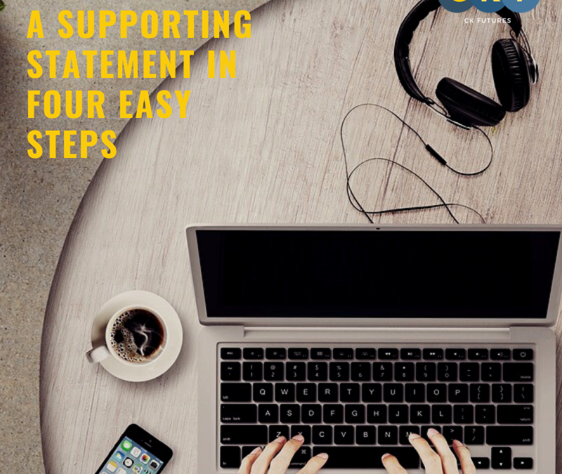 How to write a supporting statement in four easy steps